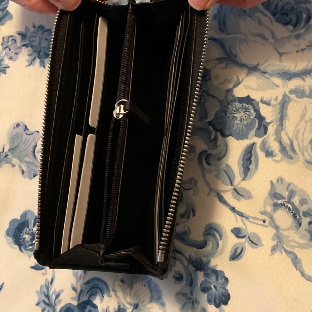 Coach Black Zip-Around Wallet - Picture 3 of 3